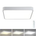 Brilagi - LED Stmívatelné stropní svítidlo POOL SQUARE LED/36W/230V 3000-6000K 40x40 cm bílá + dálkové ovládání