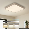 Brilagi - LED Stmívatelné stropní svítidlo POOL SQUARE LED/48W/230V 3000-6000K 50x50 cm béžová + dálkové ovládání