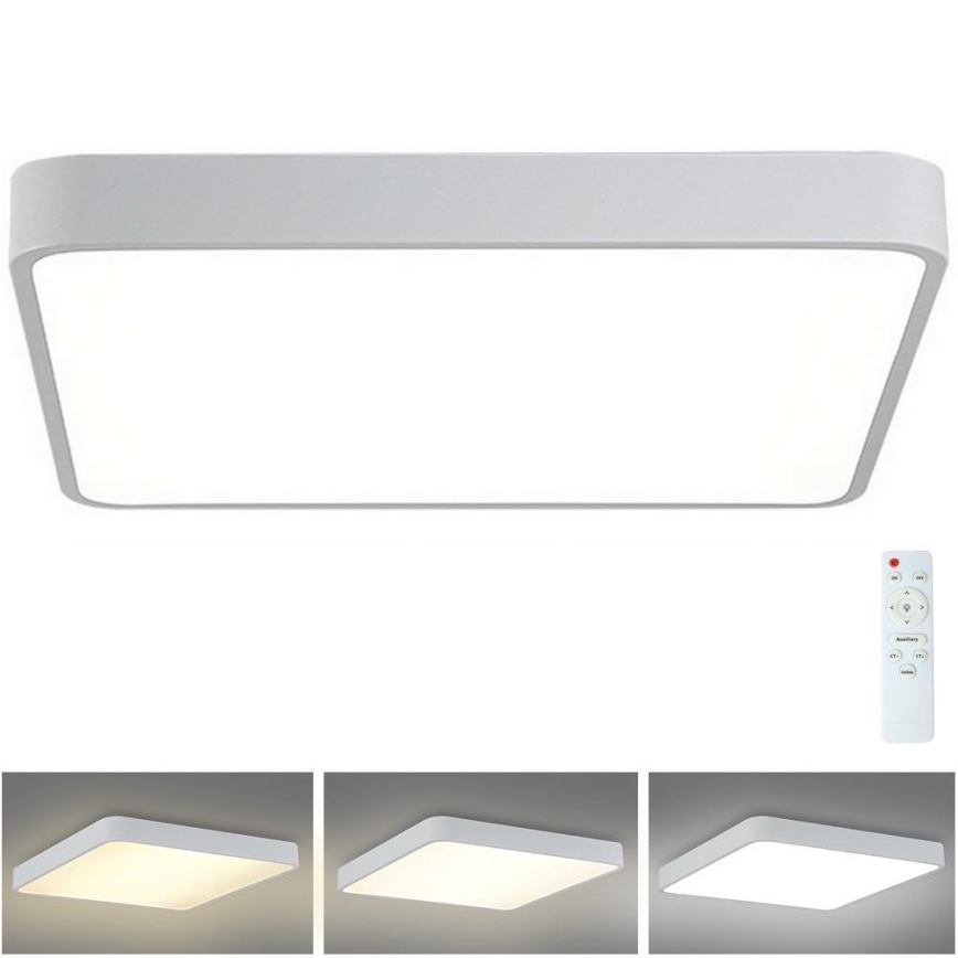 Brilagi - LED Stmívatelné stropní svítidlo POOL SQUARE LED/48W/230V 3000-6000K 50x50 cm bílá + dálkové ovládání