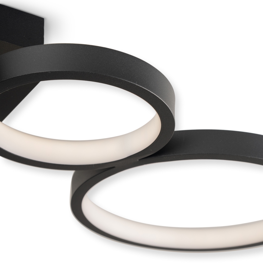 Brilagi - LED Stmívatelné stropní svítidlo RINGO LED/34W/230V 3000-6000K 28x84 cm černá + dálkové ovládání