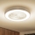 Brilagi - LED Stmívatelné stropní svítidlo s ventilátorem LED/30W/230V 3000-6500K pr. 50 cm bílá + dálkové ovládání