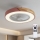 Brilagi - LED Stmívatelné stropní svítidlo s ventilátorem LED/38W/230V 3000-6500K 3000-6500K pr. 50 cm růžová/dub + dálkové ovládání