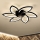 Brilagi - LED Stmívatelné stropní svítidlo s ventilátorem LED/50W/230V 3000-6500K černá + dálkové ovládání