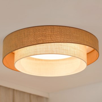 Brilagi - LED Stmívatelné stropní svítidlo SHINE LED/24W/230V pr. 60 cm 3000/4000/6500K béžová/krémová + dálkové ovládání