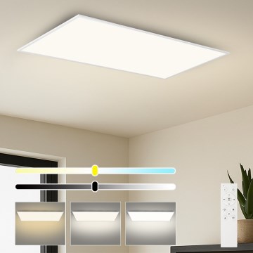 Brilagi - LED Stmívatelné stropní svítidlo SLIMFRAME LED/80W/230V 120x60 cm 3000-6000K bílá + dálkové ovládání