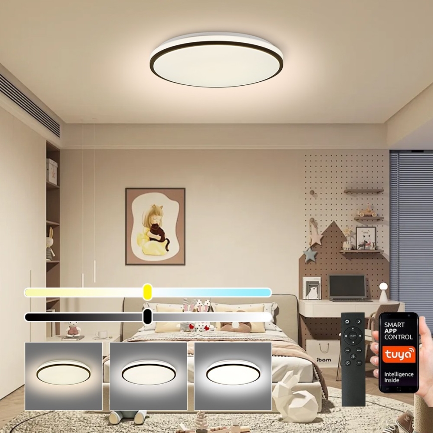 Brilagi - LED Stmívatelné stropní svítidlo SMART LED/36W/230V 3000-6000K pr. 45 cm Wi-Fi Tuya + dálkové ovládání