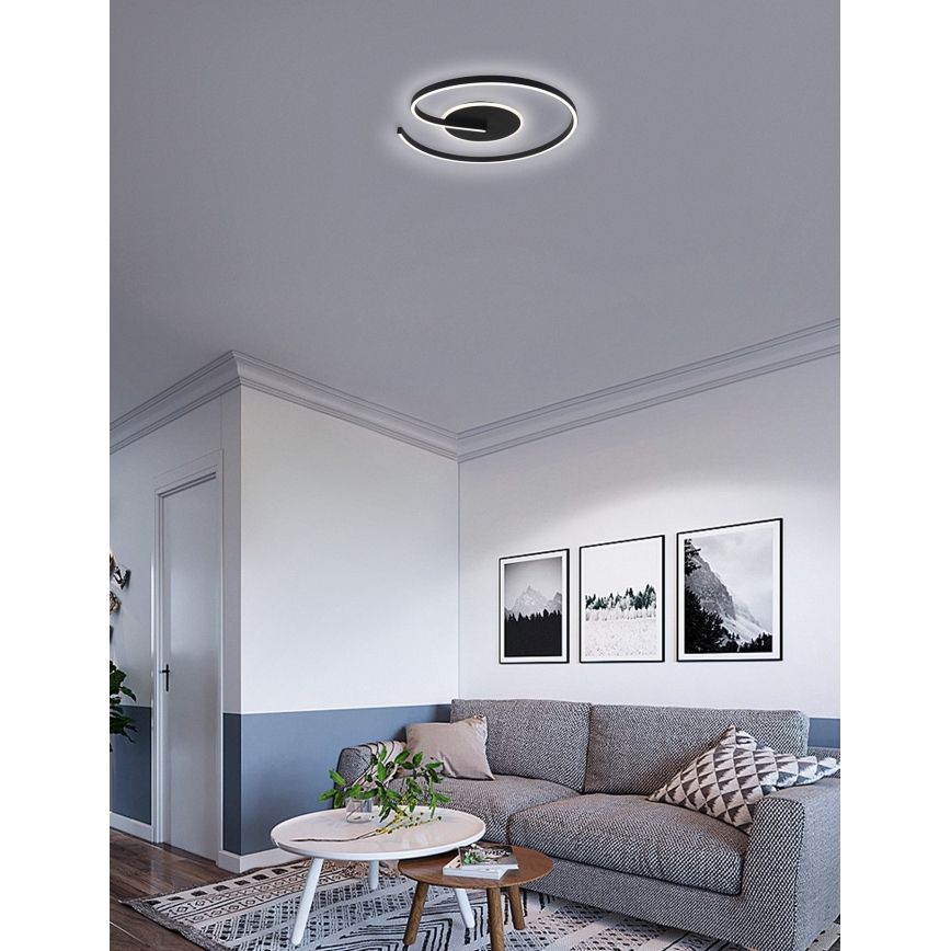Brilagi - LED Stmívatelné stropní svítidlo SPIRAL LED/56W/230V pr. 50 cm 3000/4000/6000K + dálkové ovládání
