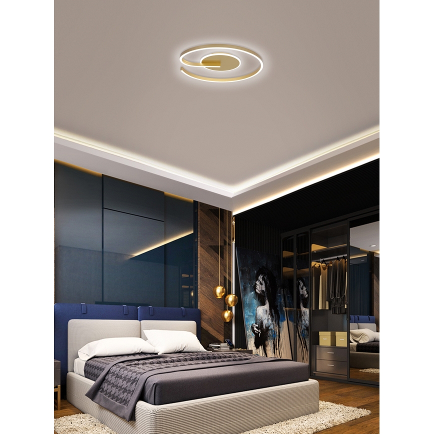 Brilagi - LED Stmívatelné stropní svítidlo SPIRAL LED/56W/230V 3000/4000/6000K + dálkové ovládání