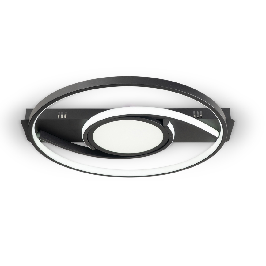 Brilagi - LED Stmívatelné stropní svítidlo TWIRL LED/38W/230V 3000-6000K černá + dálkové ovládání