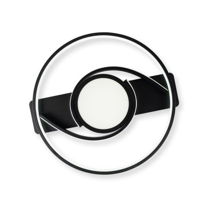 Brilagi - LED Stmívatelné stropní svítidlo TWIRL LED/38W/230V 3000-6000K černá + dálkové ovládání