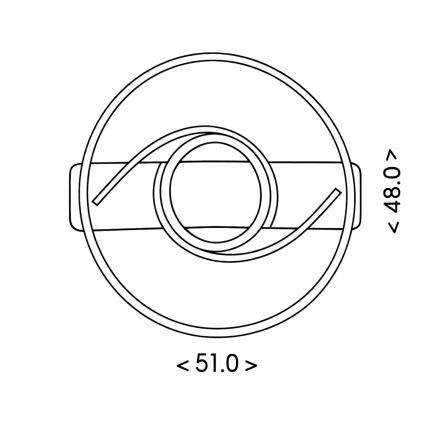 Brilagi - LED Stmívatelné stropní svítidlo TWIRL LED/38W/230V 3000-6000K černá + dálkové ovládání