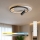 Brilagi - LED Stmívatelné stropní svítidlo UNITY LED/48W/230V + 1xGU10/3W 3000-6000K 39x45 cm bílá/černá + dálkové ovládání