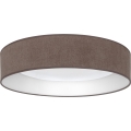 Brilagi - LED Stmívatelné stropní svítidlo VELVET SMART VARI LED/24W/230V 3000-6500K pr. 45 cm hnědá + dálkové ovládání