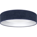 Brilagi - LED Stmívatelné stropní svítidlo VELVET SMART VARI LED/24W/230V 3000-6500K pr. 45 cm modrá + dálkové ovládání