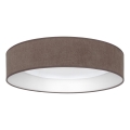 Brilagi - LED Stmívatelné stropní svítidlo VELVET SMART VARI LED/36W/230V 3000-6500K pr. 55 cm hnědá + dálkové ovládání