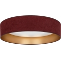 Brilagi - LED Stmívatelné stropní svítidlo VELVET SMARTIX STARS LED/36W/230V 3000-6000K pr. 55 cm vínová/zlatá Wi-Fi Tuya Beacon + dálkové ovládání