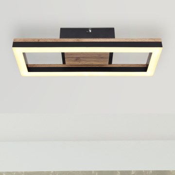 Brilagi - LED Stmívatelné stropní svítidlo VELVET SQUARE LED/24W/230V 43x43 cm 3000/4000/6500K + dálkové ovládání růžová
