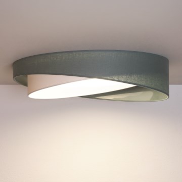 BRILAGI - LED Stmívatelné stropní svítidlo VELVET TWIST LED/36W/230V 3000-6000K pr. 65 cm Wi-Fi Tuya Beacon zelená/bílá + dálkové ovládání