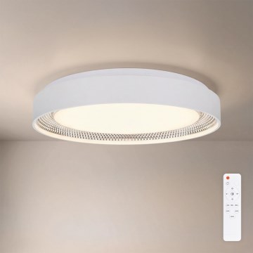 Brilagi - LED Stmívatelné stropní svítidlo WALDO LED/48W/230V 3000-6500K pr. 40 cm bílá/stříbrná + dálkové ovládání