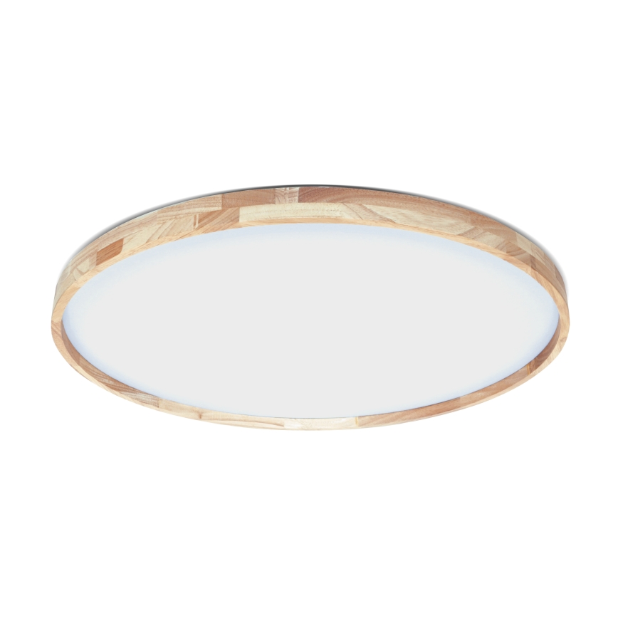 Brilagi - LED Stmívatelné stropní svítidlo ALSON LED/72W/230V 3000-6500K dub pr. 78 cm + dálkové ovládání