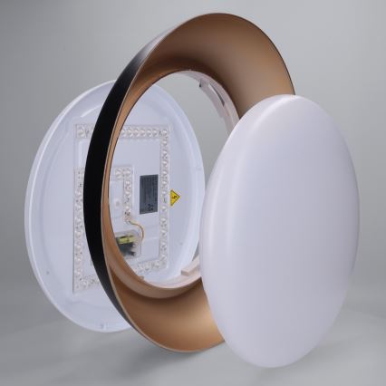 Brilagi - LED Stmívatelné stropní svítidlo ALVA LED/48W/230V 3000-6500K pr. 51 cm černá + dálkové ovládání