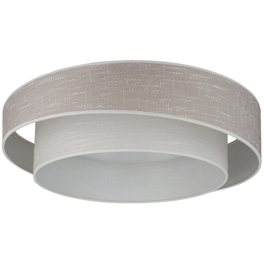 Brilagi - LED Stmívatelné stropní svítidlo DOVER SHINE LED/24W/230V 3000/4000/6500K šedá/krémová + dálkové ovládání