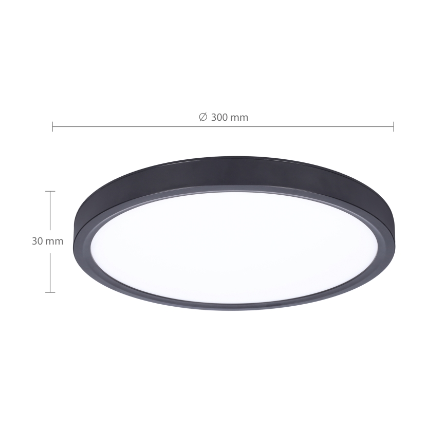 Brilagi - LED Stmívatelné stropní svítidlo ESTELA LED/36W/230V 3000-6500K pr. 30 cm černá + dálkové ovládání