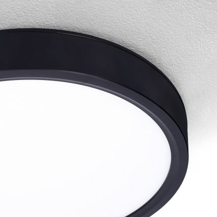 Brilagi - LED Stmívatelné stropní svítidlo ESTELA LED/48W/230V 3000-6500K pr. 40 cm černá + dálkové ovládání