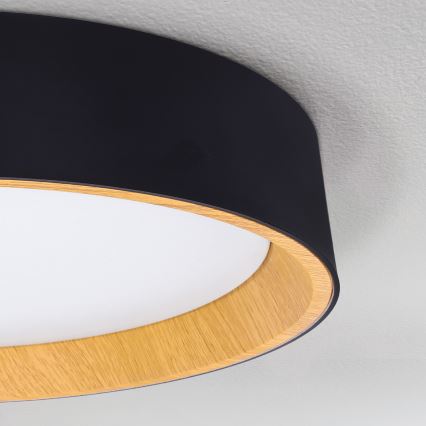Brilagi - LED Stmívatelné stropní svítidlo LARIOS LED/60W/230V 3000-6500K pr. 49 cm černá + dálkové ovládání