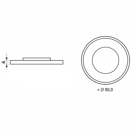 Brilagi - LED Stmívatelné stropní svítidlo ORELIS LED/80W/230V 3000-6000K pr. 50 cm + dálkové ovládání