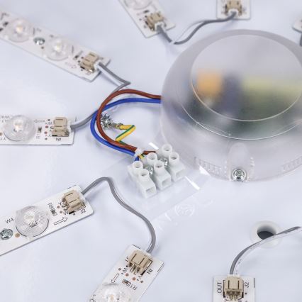 Brilagi - LED Stmívatelné stropní svítidlo PILANA LED/72W/230V 3000-6500K dub/černá pr. 80 cm + dálkové ovládání