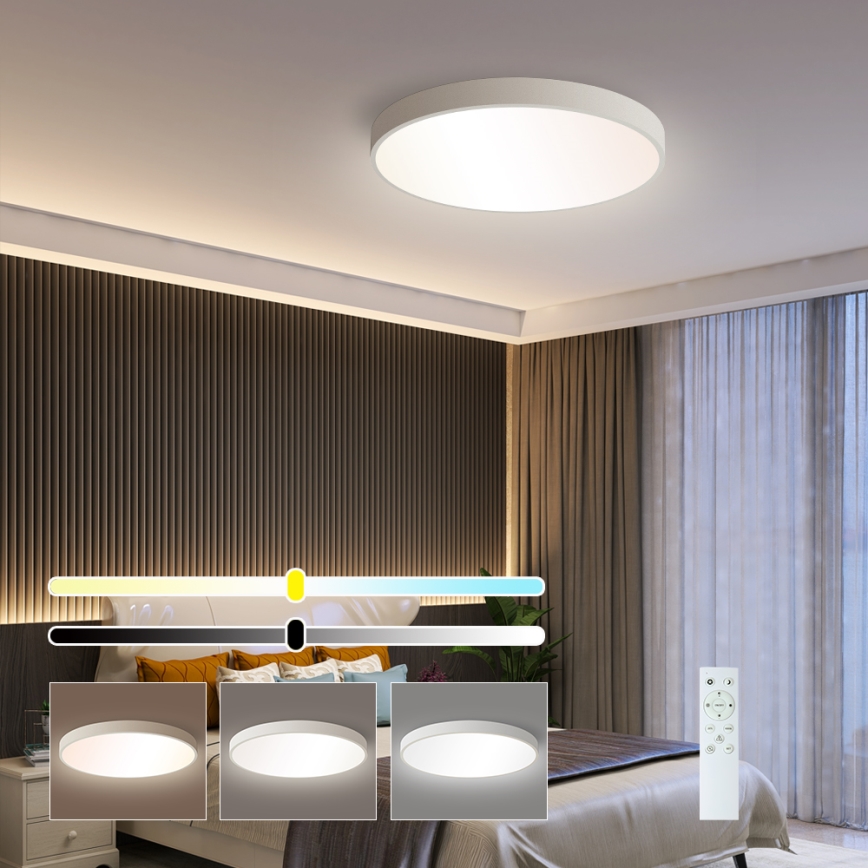 Brilagi - LED Stmívatelné stropní svítidlo POOL SMART LED/48W/230V 3000-6000K 40 cm + dálkové ovládání bílá