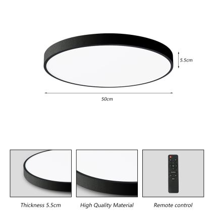 Brilagi - LED Stmívatelné stropní svítidlo POOL SMART LED/60W/230V 3000-6000K 50 cm + dálkové ovládání