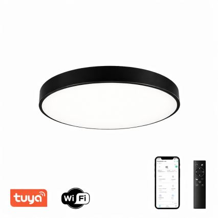 Brilagi - LED Stmívatelné stropní svítidlo POOL SMART LED/60W/230V 50 cm 3000-6000K Wi-Fi Tuya + dálkové ovládání černá