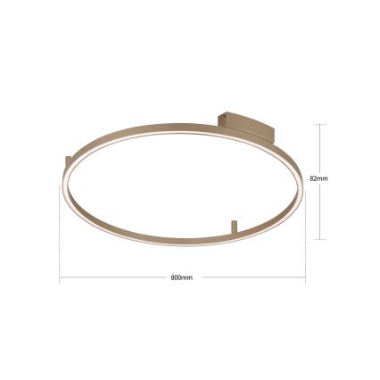 Brilagi - LED Stmívatelné stropní svítidlo PORTOFINO LED/60W/230V 3000-6000K pr. 80 cm béžová + dálkové ovládání