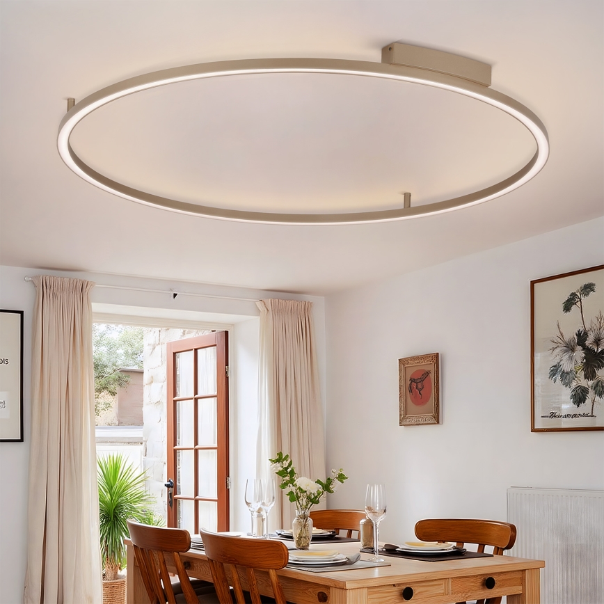 BRILAGI - LED Stmívatelné stropní svítidlo PORTOFINO LED/85W/230V 3000-6000K pr. 120 cm béžová + dálkové ovládání