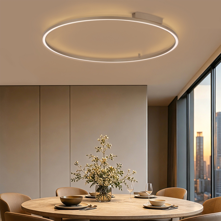 BRILAGI - LED Stmívatelné stropní svítidlo PORTOFINO LED/85W/230V 3000-6000K pr. 120 cm béžová + dálkové ovládání