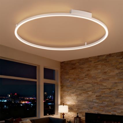 Brilagi - LED Stmívatelné stropní svítidlo PORTOFINO LED/85W/230V 3000-6000K pr. 120 cm bílá + dálkové ovládání