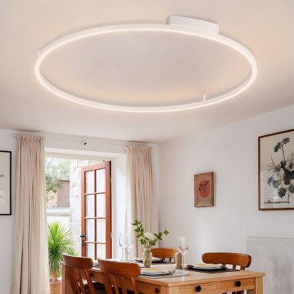 Brilagi - LED Stmívatelné stropní svítidlo PORTOFINO LED/85W/230V 3000-6000K pr. 120 cm bílá + dálkové ovládání