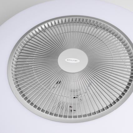 Brilagi - LED Stmívatelné svítidlo s ventilátorem AURA LED/38W/230V 3000-6000K stříbrná + dálkové ovládání