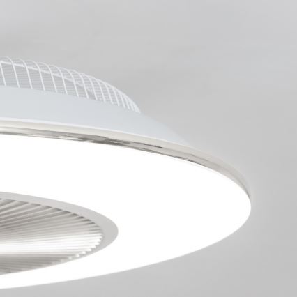 Brilagi - LED Stmívatelné svítidlo s ventilátorem AURA LED/38W/230V 3000-6000K stříbrná + dálkové ovládání