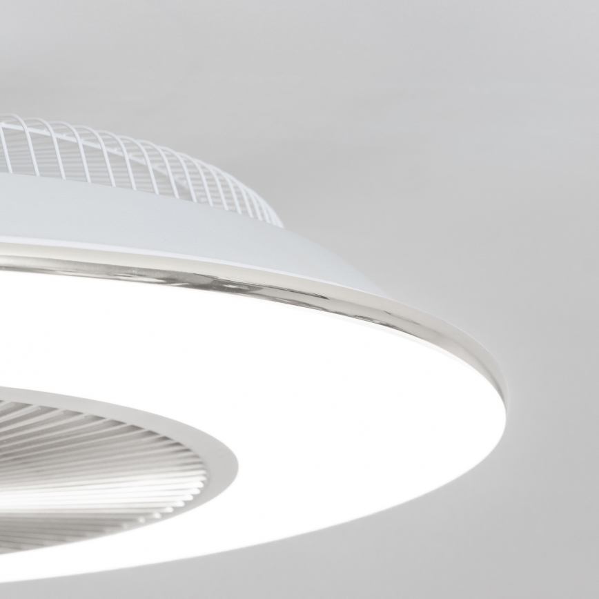 Brilagi - LED Stmívatelné svítidlo s ventilátorem AURA LED/38W/230V 3000-6000K stříbrná + dálkové ovládání
