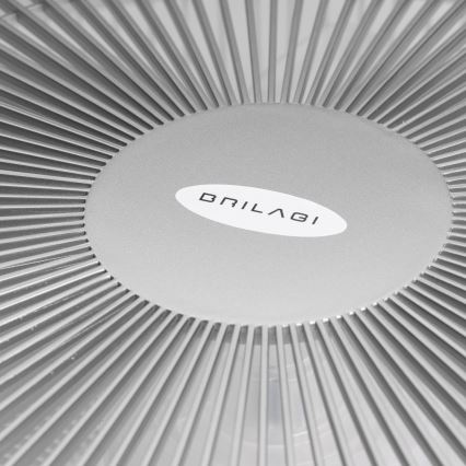 Brilagi - LED Stmívatelné svítidlo s ventilátorem AURA LED/38W/230V 3000-6000K stříbrná + dálkové ovládání