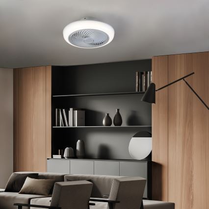 Brilagi - LED Stmívatelné stropní svítidlo s ventilátorem LED/30W/230V 3000-6500K bílá + dálkové ovládání