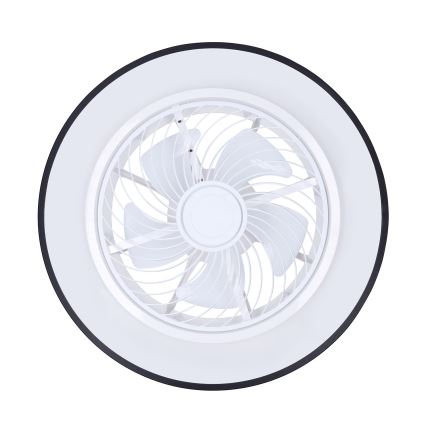 Brilagi - LED Stmívatelné stropní svítidlo s ventilátorem LED/30W/230V 3000-6500K černá + dálkové ovládání