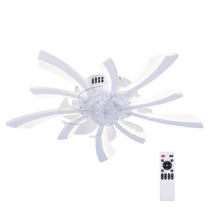 Brilagi - LED Stmívatelné stropní svítidlo s ventilátorem LED/50W/230V 3000-6500K bílá + dálkové ovládání