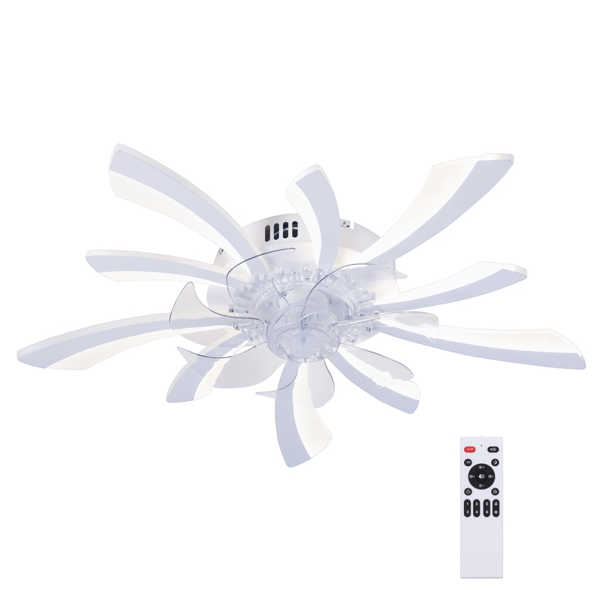 Brilagi - LED Stmívatelné stropní svítidlo s ventilátorem LED/50W/230V 3000-6500K bílá + dálkové ovládání