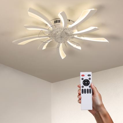 Brilagi - LED Stmívatelné stropní svítidlo s ventilátorem LED/50W/230V 3000-6500K bílá + dálkové ovládání
