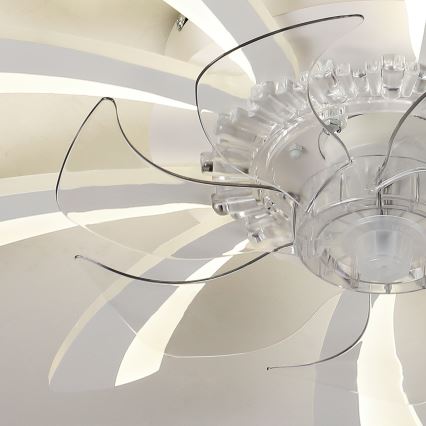 Brilagi - LED Stmívatelné stropní svítidlo s ventilátorem LED/50W/230V 3000-6500K bílá + dálkové ovládání