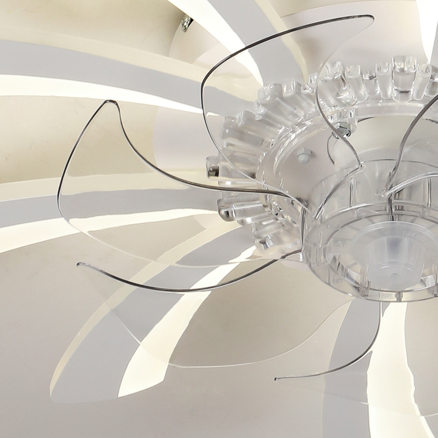 Brilagi - LED Stmívatelné stropní svítidlo s ventilátorem LED/50W/230V 3000-6500K bílá + dálkové ovládání